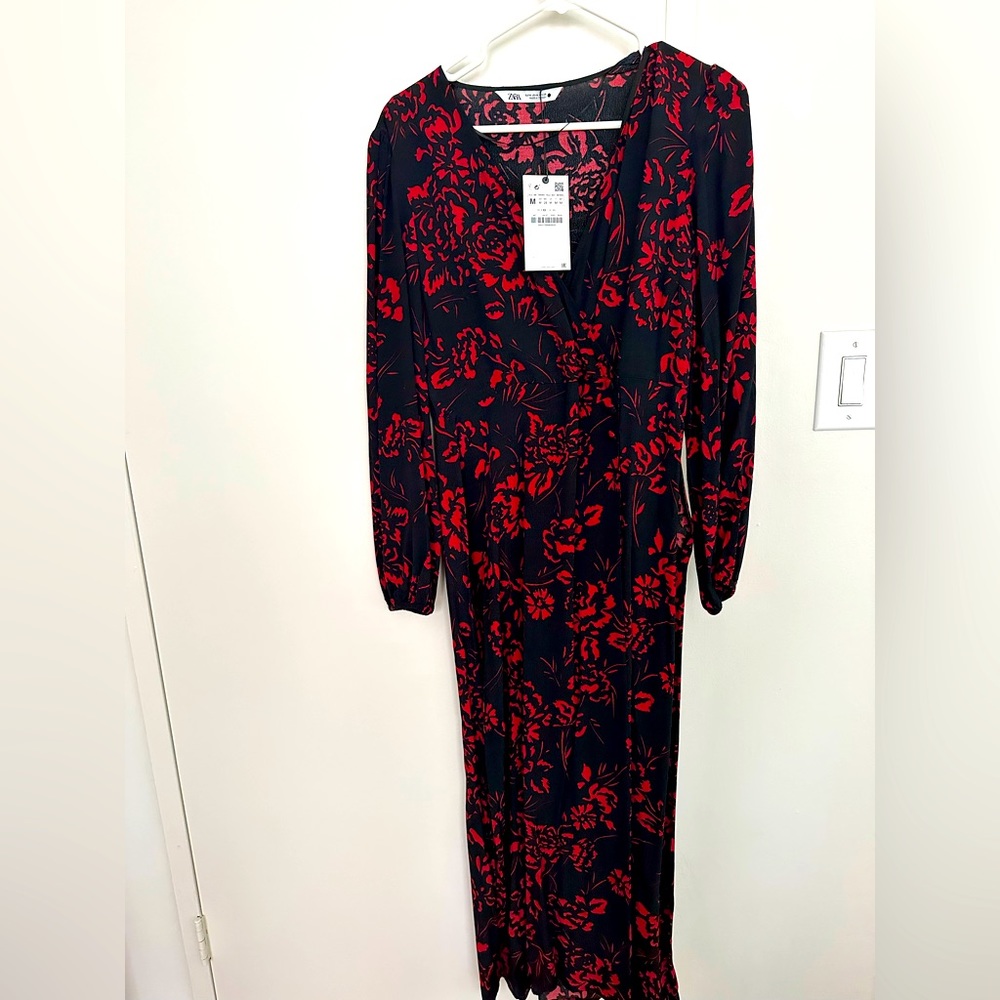 Zara medium long slit dress
